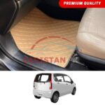 Daihatsu Move Flat Style 7D Floor Mats Beige Stitch 2009-14