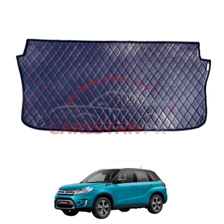 Suzuki Vitara 7D Trunk Protection Mat Black With Red Stitch