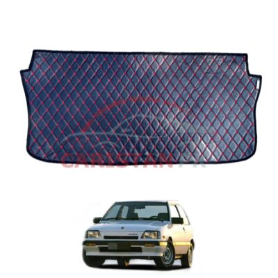 Suzuki Khyber 7D Trunk Protection Mat Black With Red Stitch