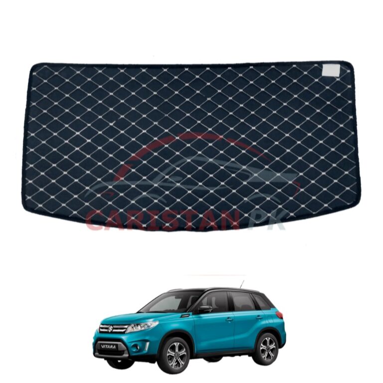 Suzuki Vitara 7D Trunk Protection Mat Black With Beige Stitch