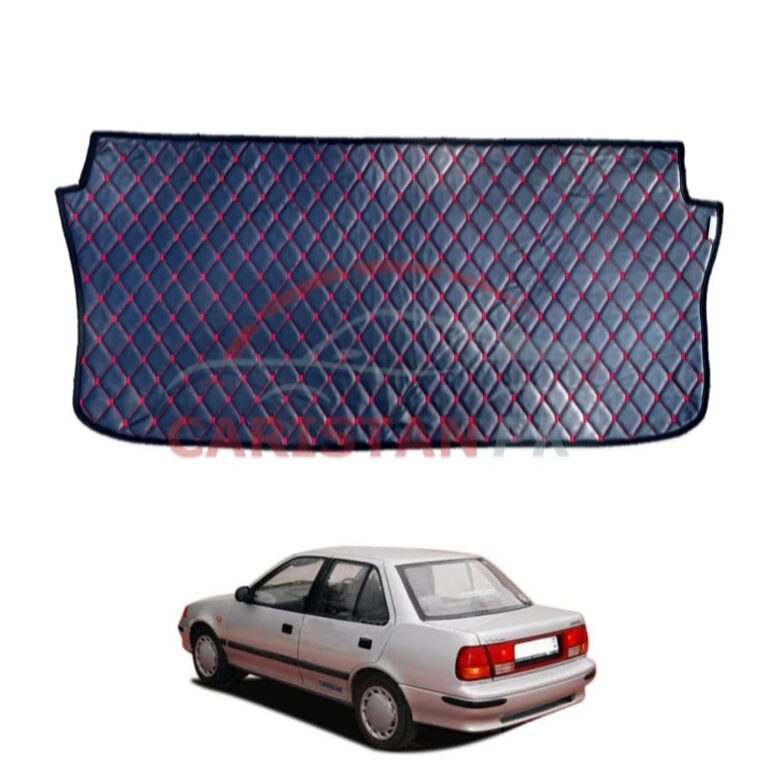 Suzuki Margalla 7D Trunk Protection Mat Black With Red Stitch