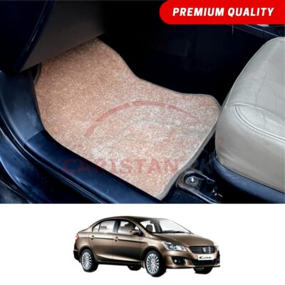 Suzuki Ciaz Premium Carpet Floor Mats Black Grey