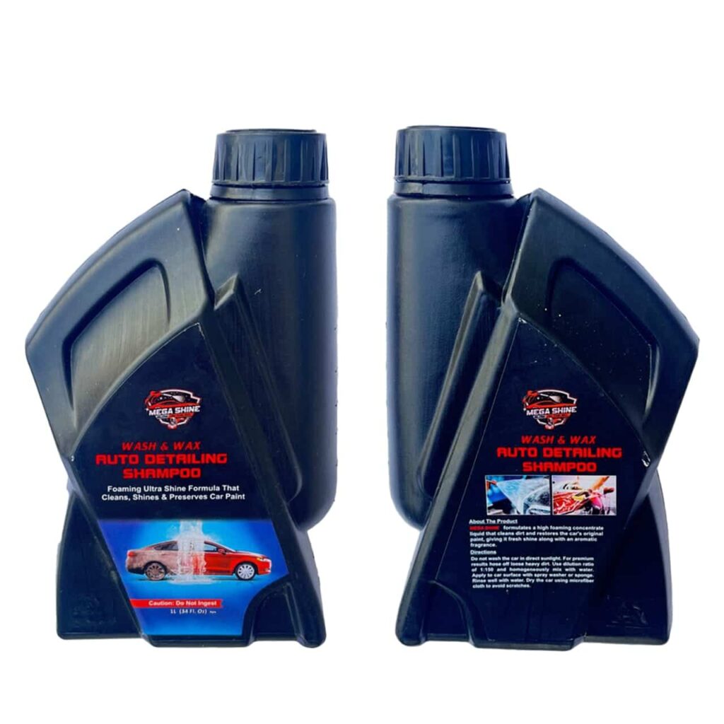 Mega Shine Wash & Wax Auto Detailing Shampoo 1L 1
