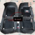 Honda Civic Premium 9D Floor Mats Black With Orange Stitch 2016-21 Model 1 Honda Civic Premium 9D Floor Mats Black With Orange Stitch 2016-21 Model 1