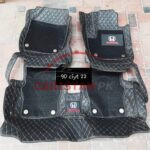 Honda City Premium 9D Floor Mats Black With Orange Stitch 2022 Model & Onwards 1