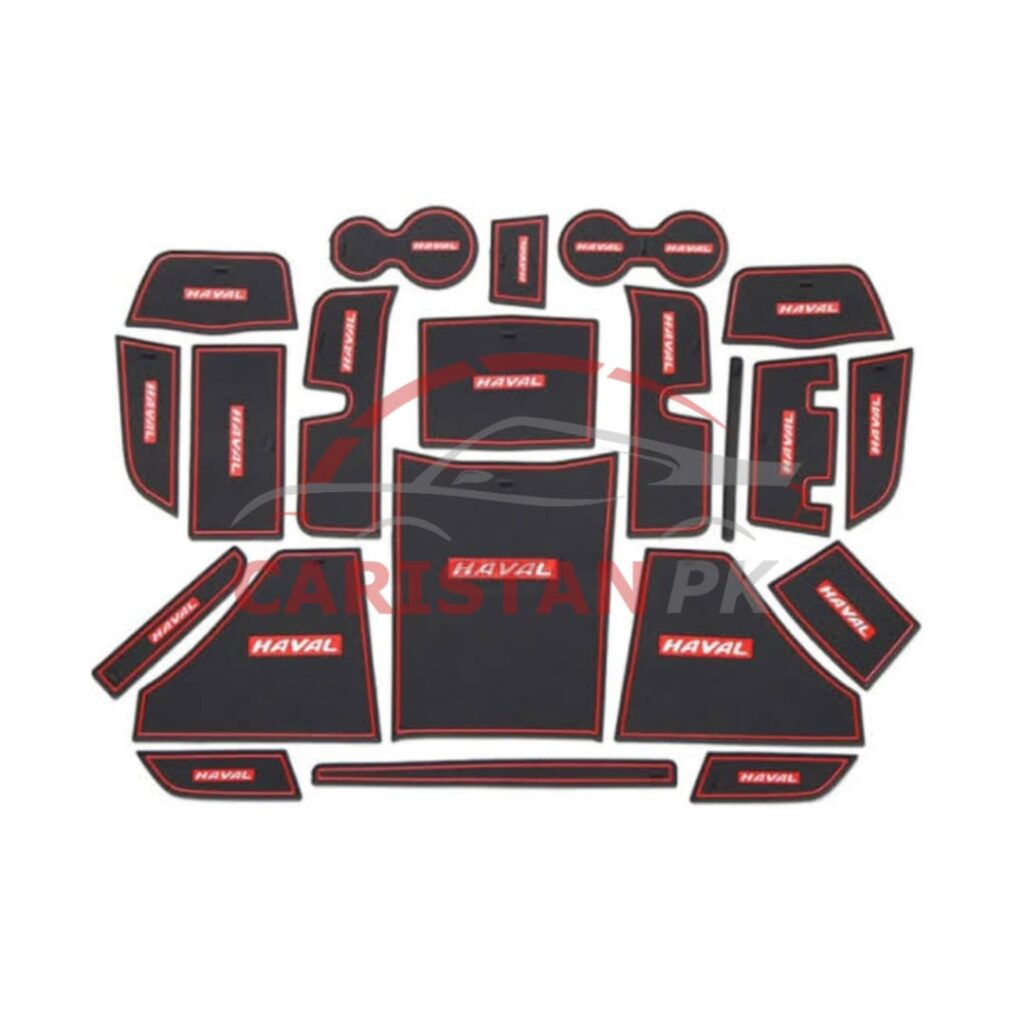 Haval H6 PVC Non-Slip Interior Protection Mats Red