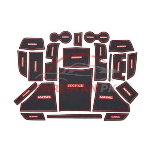 Haval Jolion PVC Non-Slip Interior Protection Mats Red