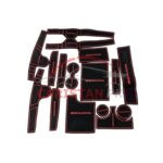 Hyundai Sonata PVC Non-Slip Interior Protection Mats Red
