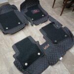 KIA Stonic Premium 9D Floor Mats Black With Orange Stitch 2