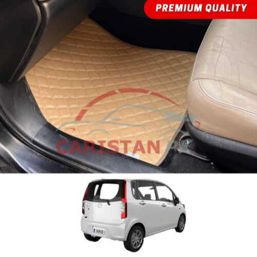 Daihatsu Move Flat Style 7D Floor Mats Beige Stitch 2009-14