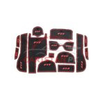 Honda Fit PVC Non-Slip Interior Protection Mats Red 2014-19 Honda Fit PVC Non-Slip Interior Protection Mats Red 2014-19
