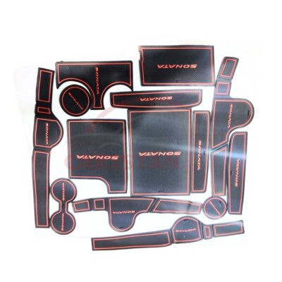 Hyundai Sonata PVC Non-Slip Interior Protection Mats Red