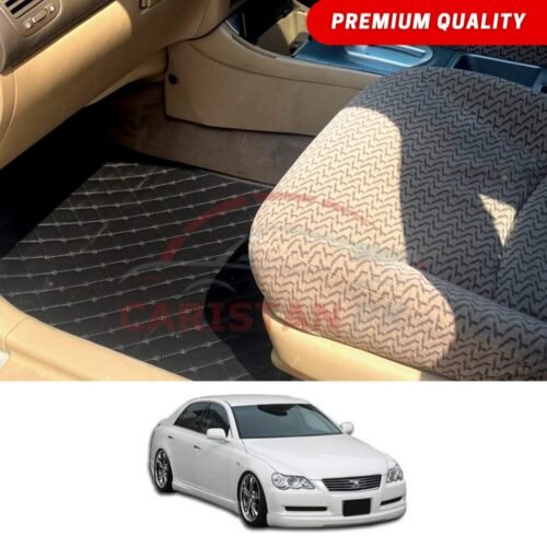 Toyota Mark X Flat Style 7D Floor Mats Black 2004-10