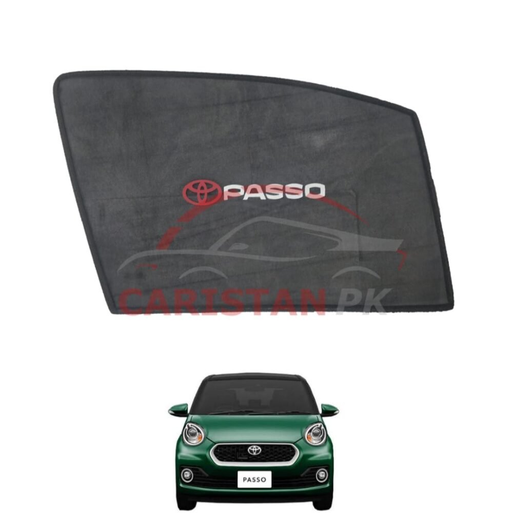 Toyota Passo Sunshades With Logo 2017-23 Toyota Passo Sunshades With Logo 2017-23