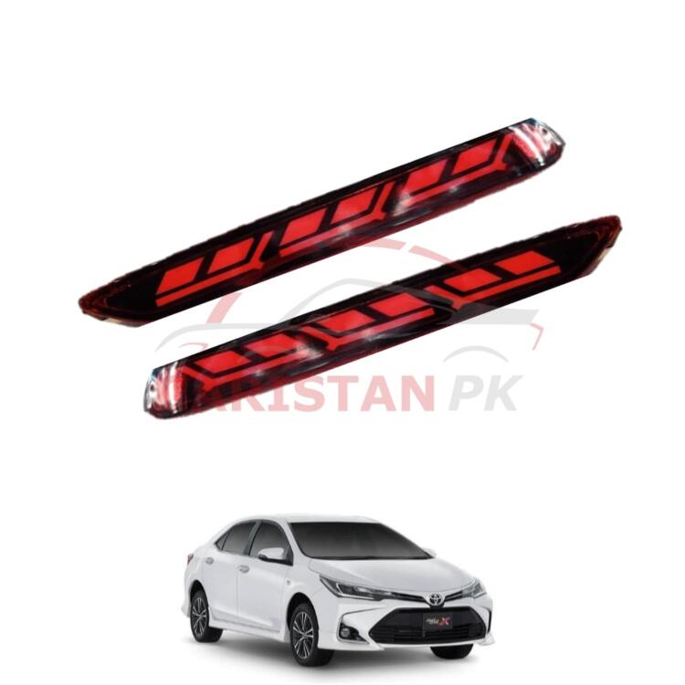 Toyota Corolla X Rear Bumper Reflector Light Design D