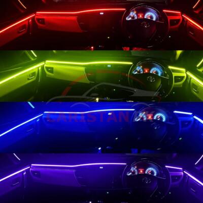 Multicolor Interior Ambiance Dynamic RGB Lights App Controlled