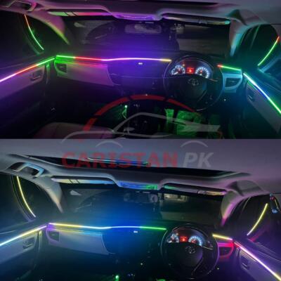 Multicolor Interior Ambiance Dynamic RGB Lights App Controlled