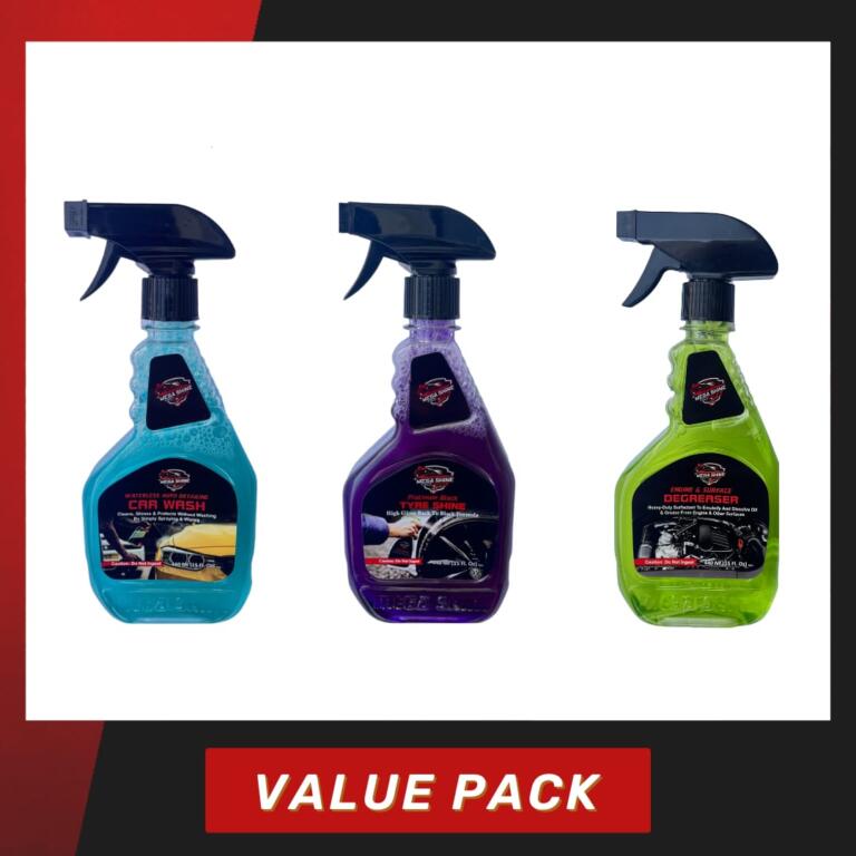 Mega Shine 3 in 1 Car Care Value Pack