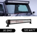 30 SMD Cree Spot Light Bar Light Universal 120 Watt