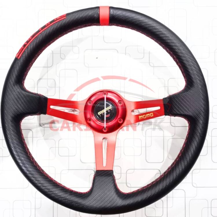 Momo Sports Style Steering Wheel Red 1