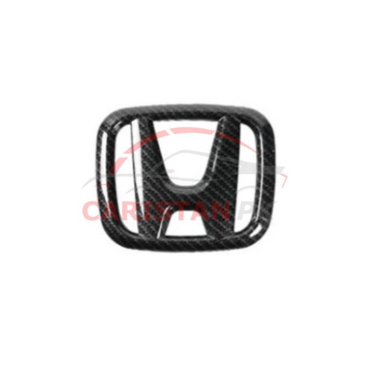 Honda Steering Wheel Logo Carbon Fiber 1