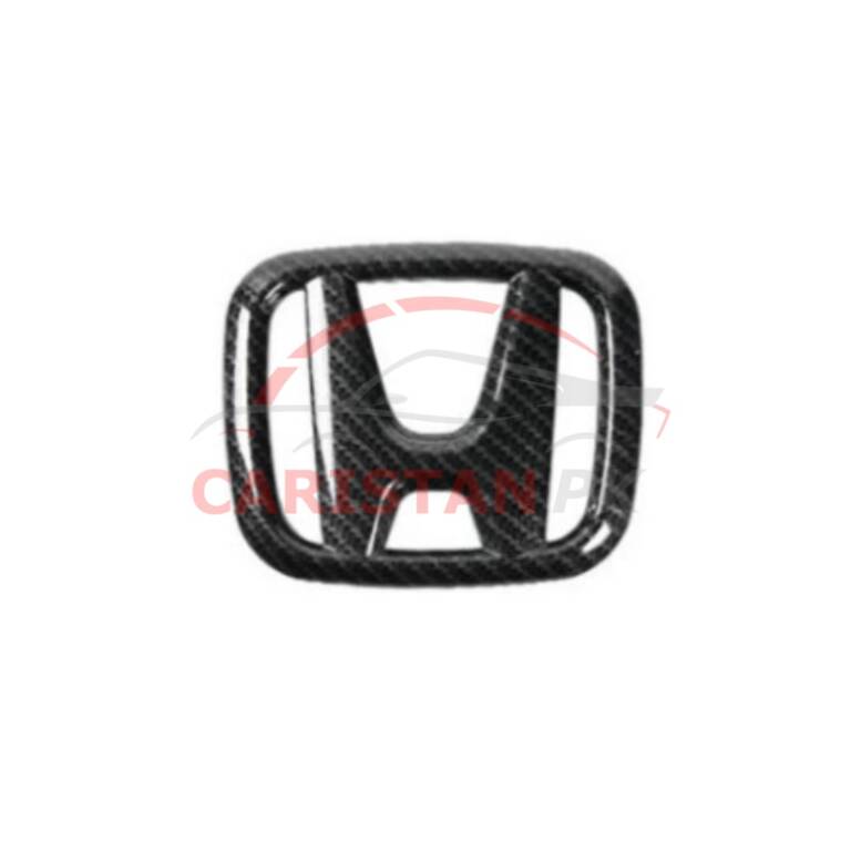 Honda Steering Wheel Logo Carbon Fiber 1
