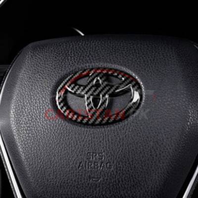 Toyota Steering Wheel Logo Carbon Fiber