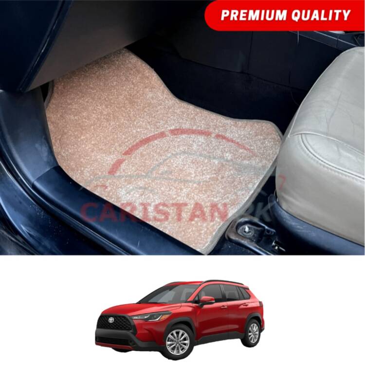 Toyota Corolla Cross Premium Carpet Floor Mats Beige