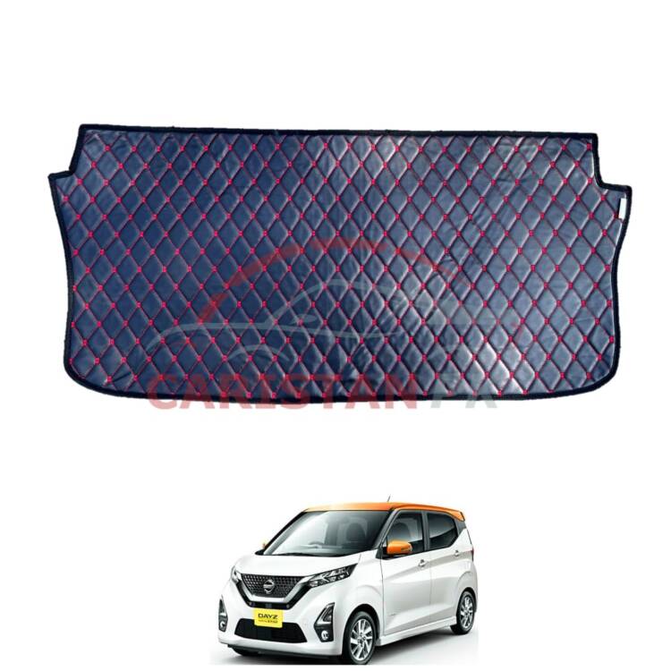 Nissan Dayz 7D Trunk Protection Mat Black With Red Stitch 2019-24