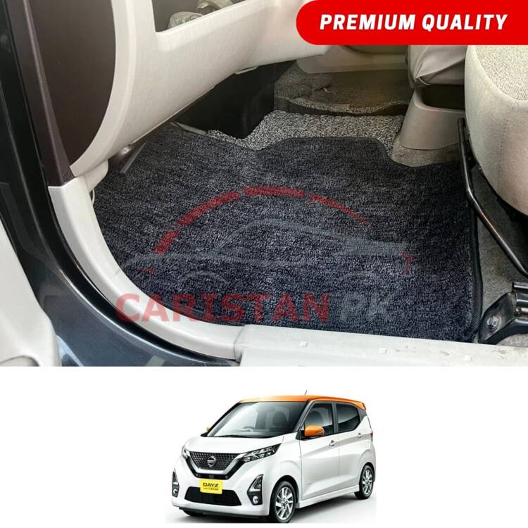 Nissan Dayz Premium Carpet Floor Mats Black Grey 2019-24