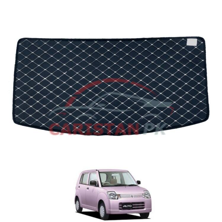 Suzuki Alto JDM 7D Trunk Protection Mat Black With Beige Stitch 2005-09