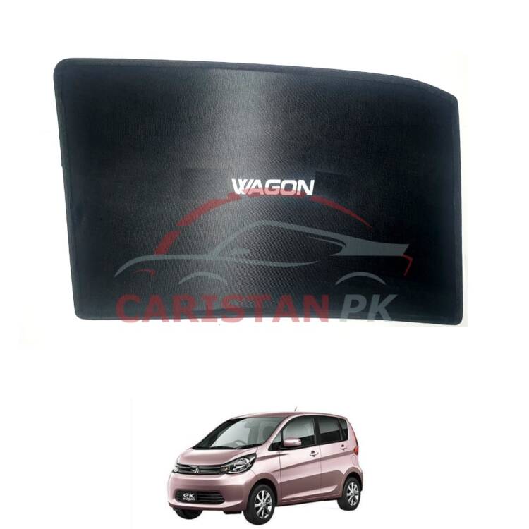 Mitsubishi EK Wagon Sunshades With Logo 2014-18