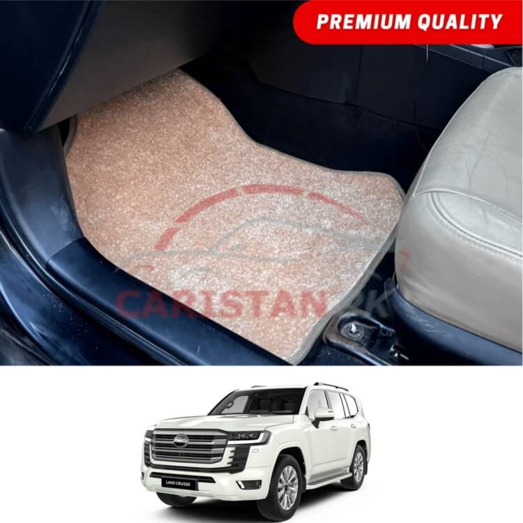 Toyota Land Cruiser Premium Carpet Floor Mats Beige 2022-24