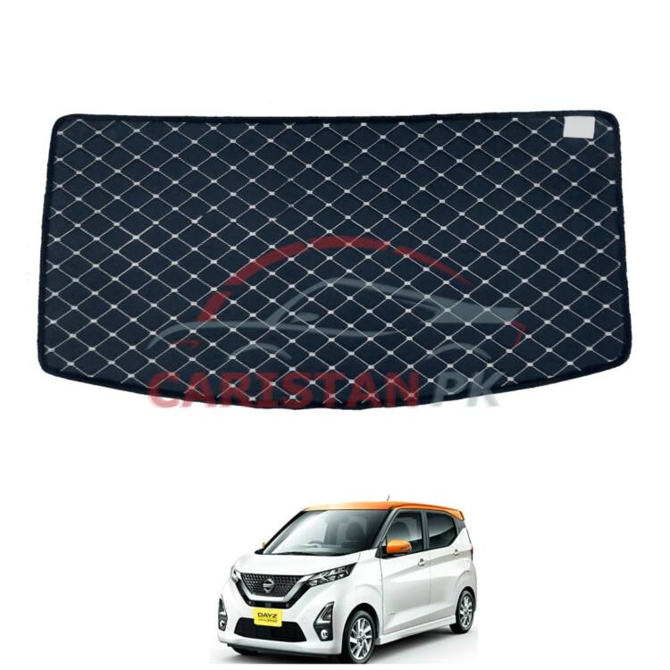 Nissan Dayz 7D Trunk Protection Mat Black With Beige Stitch 2019-24