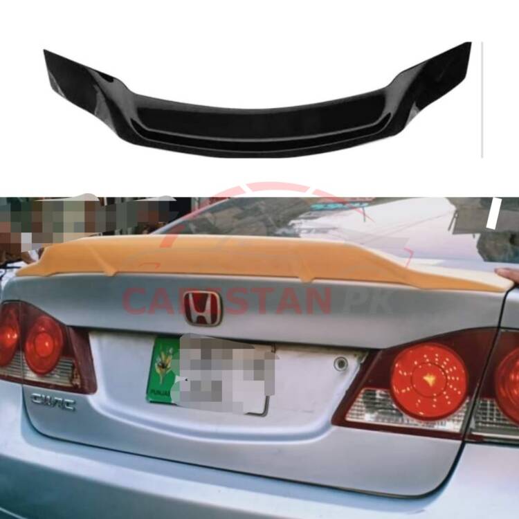 Unpainted Honda Civic Reborn ABS Plastic Duck Tail Spoiler