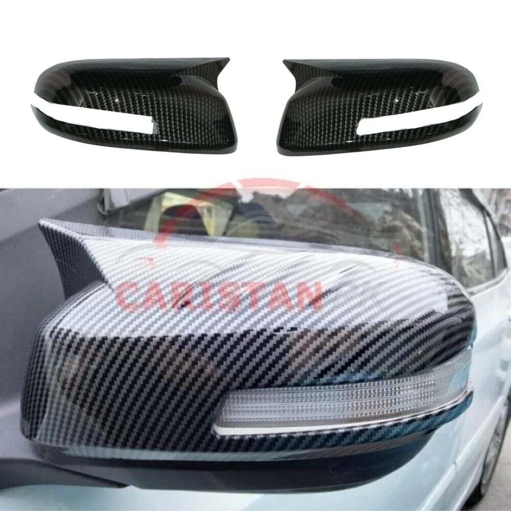 Honda City Batman Style Carbon Fiber Side Mirror Cover 2009-21