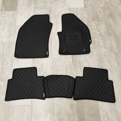 Toyota Corolla Cross Flat Style 7D Floor Mats Black 3