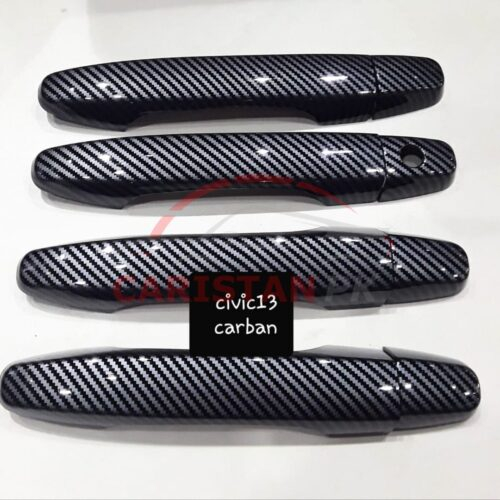 Honda Civic Rebirth Carbon Fiber Door Handle Cover 2012-15 1