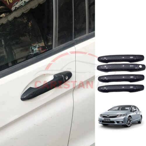Honda Civic Rebirth Carbon Fiber Door Handle Cover 2012-15