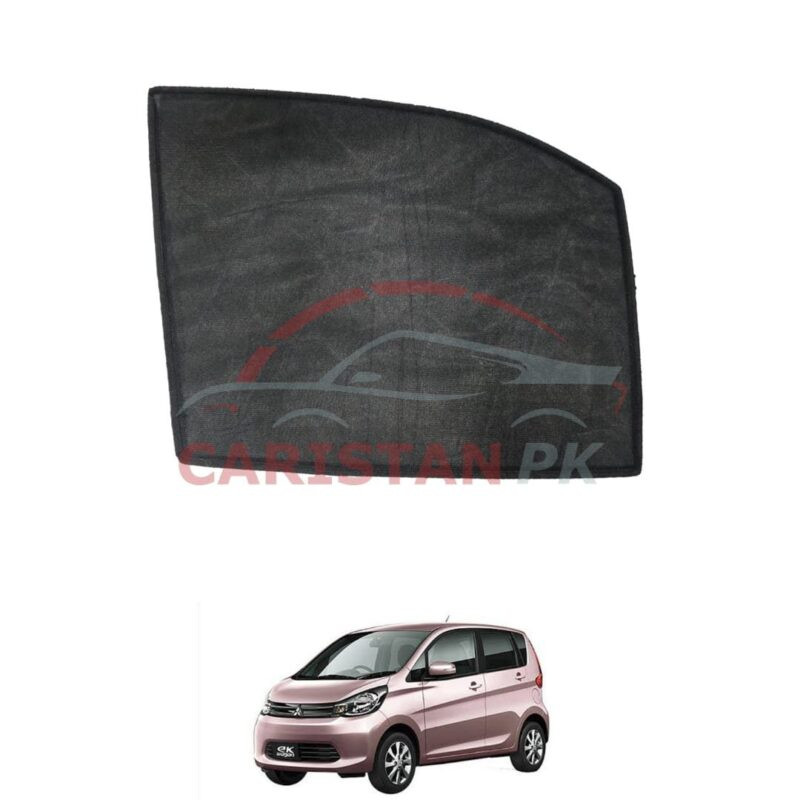 Mitsubishi EK Wagon Sunshades Black 2014-18 Mitsubishi EK Wagon Sunshades Black 2014-18
