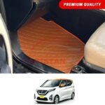 Nissan Dayz Flat Style 7D Floor Mats Royal Orange 2019-24