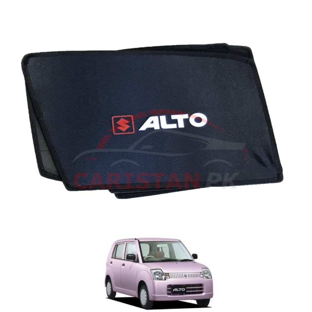 Suzuki Alto JDM Sunshades With Logo 2005-09 Suzuki Alto JDM Sunshades With Logo 2005-09