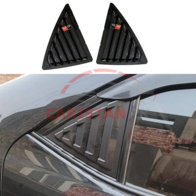 Toyota Fortuner Quarter Glass Evo Louver Cover Vent Set Black 2016-25