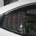 Toyota Yaris Quarter Glass Evo Louver Cover Vent Set Carbon Fiber 1