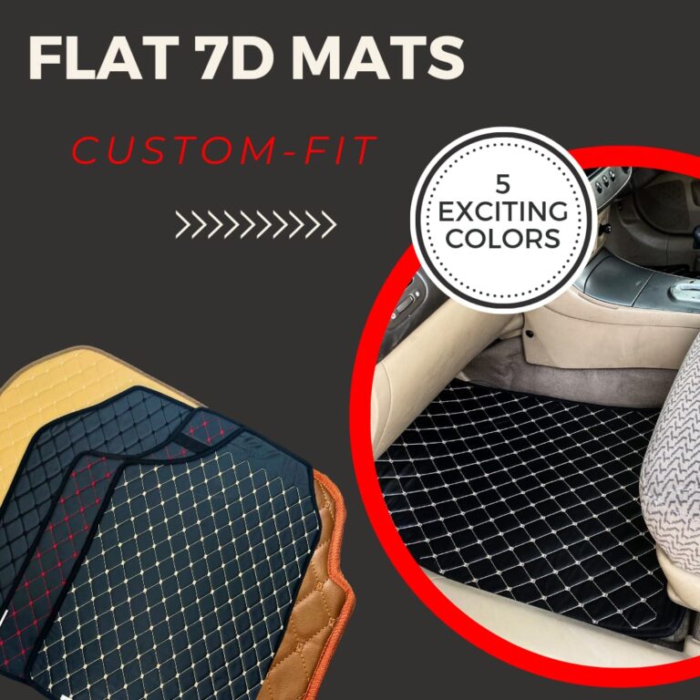 Flat Style Custom Fit Diamond Stitch 7D Floor Mats Available For Almost All Cars
