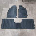 Mitsubishi Lancer Flat Style 7D Floor Mats Black 2004-08 2 Mitsubishi Lancer Flat Style 7D Floor Mats Black 2004-08 2