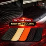 Custom Fit Diamond Stitch 7D Trunk Mat Available For Most Cars 4