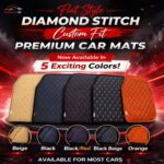 Flat Style Custom Fit Diamond Stitch 7D Floor Mats Available For Almost All Cars