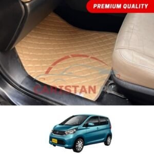 Nissan Dayz Flat Style 7D Floor Mats Beige Stitch 2013-18