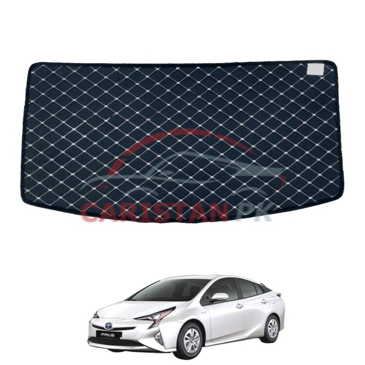 Toyota Prius 7d Trunk Protection Mat Black With Beige Stitch 2018-21